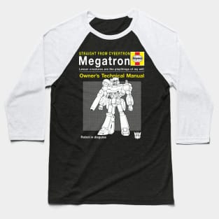 Megatron Haynes Manual Transformers Baseball T-Shirt